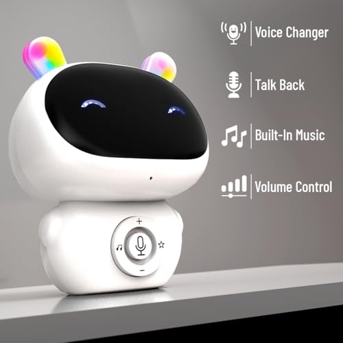 Image of Mirana Mr. Robot | Smart Interactive Talkback Toy for Kids | USB Rechargeable Type-C | in-Built Music | Best Gift for Boys & Girls 2 3 4 5 6 7 8+ Years (White)