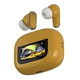 イヤホン bluetooth ワイヤレスイヤホン 【2025年世界初登場Bluetooth6.0&多機能タッチスクリーン】 ぶるーとぅーす ブルートゥース イヤフォン探し ANC&ENCノイズキャンセリング 外音取込 ゲームモード IPX7防水 最大50時間再生時間 自動ペアリング マイク付き 小型/軽量 Type-C充電 iPhone/Android/Pad適用 スポーツ/通勤/通学/WEB会議