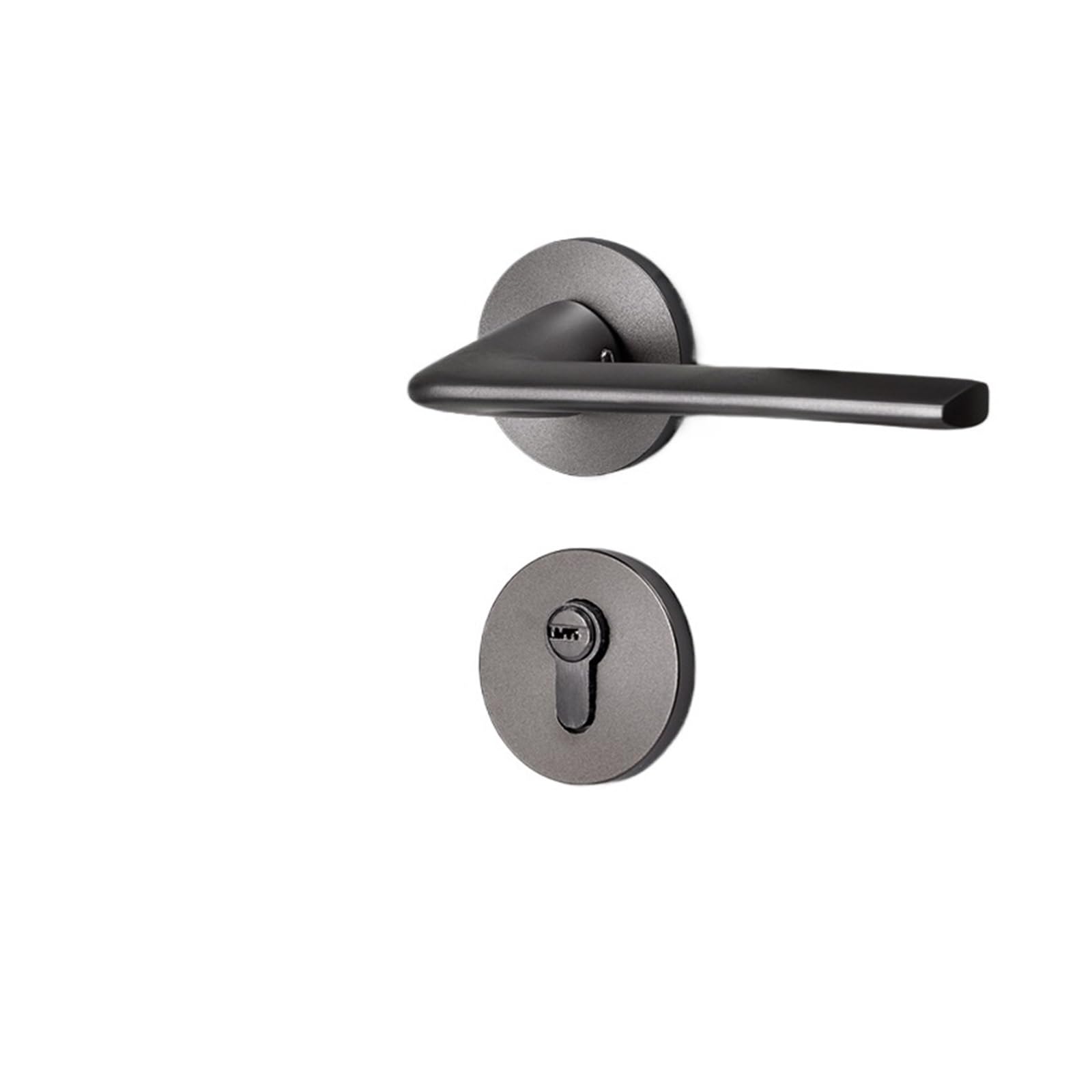 NYRXRYTCA Gray Door Lock Indoor Bedroom Door Lock Bathroom Wooden Door Handle Simple Split Lock Magnetic Silent Lock(A silent door lock)