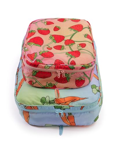 BAGGU Large Packing Cube Set - Carrots & Berries