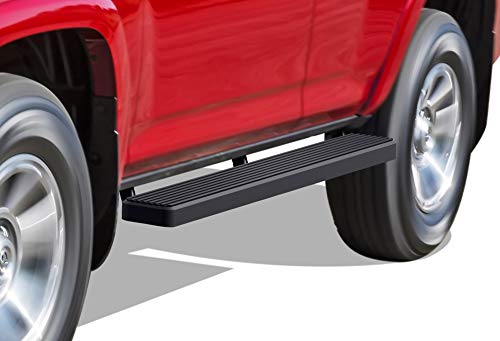 APS Running Boards 5 inches Matte Black Compatible with Toyota 4Runner 2014-2024 SR5 & 14-24 TRD Pro & 17-24 TRD Off-Road Stainless Steel (Nerf Bars Side Steps Side Bars)