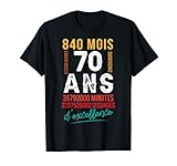 70 ans D'excellence Cadeau 70e Anniversaire Vintage Décompte T-Shirt