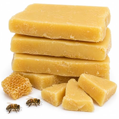 Image of LUME & CO. 100% Pure Organic Honey Beeswax Chunks, Natural Yellow Color, Premium Raw Beeswax Block for Candle Making, Cosmetics, Lip Balm, Skincare, Crafts, DIY Projects, Soap Making (100, Grams)