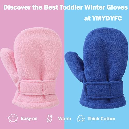 Baby Toddler Mittens 3Pack Boys Girls Winter Outdoor Gloves Kids Easy-On Fleece Warm Mittens3