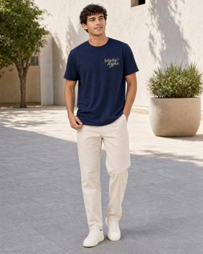 Image of Nobero Men's Regular Graphic Printed T-Shirt for Men | Soft Cotton | Classic Fit | Printed Casual Tshirt for Men