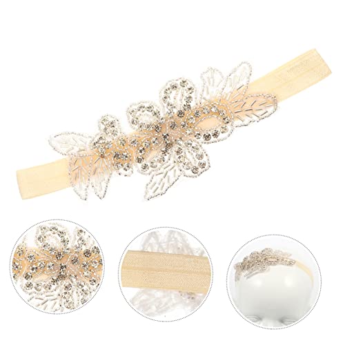 Rhinestone Headband Girls Hairband Floral Boy Girl Headwear Photo for Newborn4