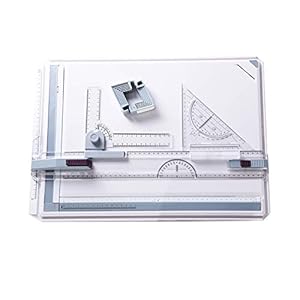 A3 Tekenbord Set Draagbare Multifunctionele Tool met Anti Slip Ondersteuning Benen Verstelbare Hoek Klemmen Protractor Parallelle Liniaal voor Diy Architectural Engineering Ontwerp Tekening