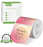 Thermal Labels for Nelko PM220 Label Maker, 2 inch (50mm) Round Thermal Label, Waterproof, Multi-...
