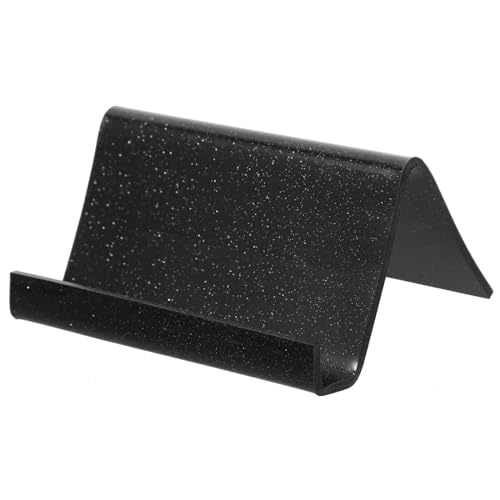 DIKACA Tarjetero Acrílico Vitrina De Futbol Organizador De Fotos Titulares De Tarjetas De Visita Tarjetero Con Purpurina Fabricante Lugar Titular De La Tarjeta Porta Tarjetas Black