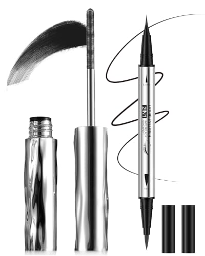 Image of Metal Wand Mascara with Waterproof Double-Ended Eyeliner Pencil