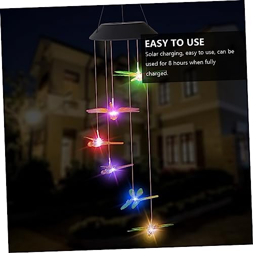 Carillon solaire libellule idée cadeau idéale pour décoration extérieure