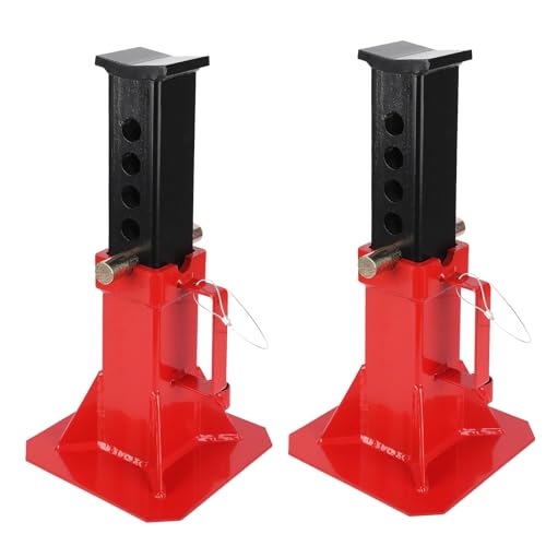 Elementool 22Ton Pin Type Car Jack Stand 2PCS-Heavy Duty 44000LBS Portable Jack Stands with Locking Pin, Adjustable Height 11