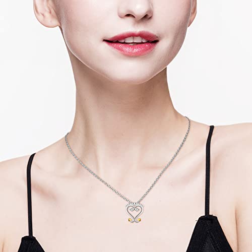 JEWUNIK Collana da donna in argento Sterling 925