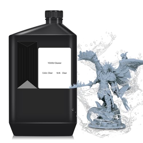 Yousu 3D Resin Cleaner 3kg 3D Printer Resin1 Detergent Non-toxic and Low Odor Reusable Resin1 Cleaner Compatible with Most 3D Printing Resins Hand-friendly 3D Photopolymer Resin Cleaner1