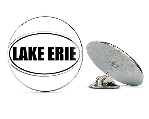 B/W Oval Lake Erie (Great Niagra Canada Ontario ny) Metal 0.75