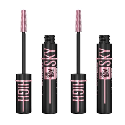 Maybelline New York - Lot de 2 Mascaras Volume et Longueur - Sky High Cosmic Black - 2 x 7,2 ml
