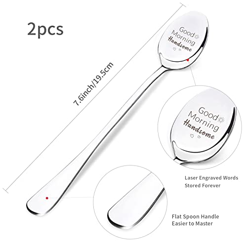 GLOBLELAND 2 pezzi cucchiai in acciaio