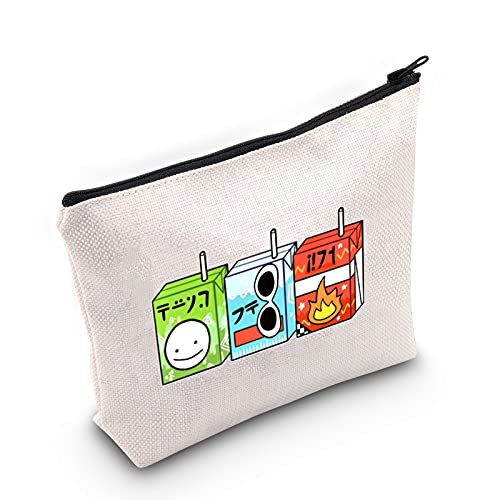 TOBGBE Dream SMP Gift Dream Team Juice Boxes Makeup Bag Dream SMP Merch Gamers Gift (Dream SMP Juice)