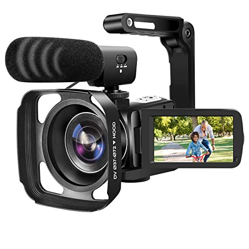 PITIKI Videokamera 4K 18X Digitalzoom IR Nachtsicht Vlogging Camera Cover