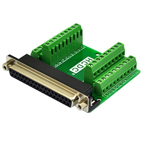 Slim Right Angle D-SUB Header Breakout Board Terminal Block DSUB Connector Module (DB37 Female)