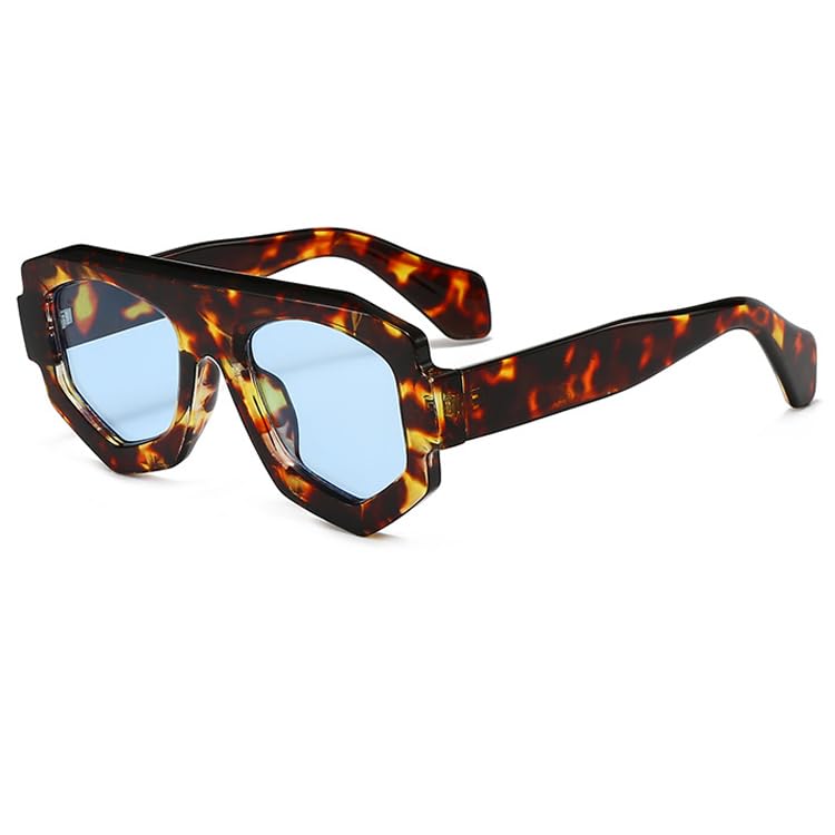 bullabulling Fashion Oversized Square Sunglasses for Women Pilot Sun glasses for Women Men Trendy Irregular Shades2