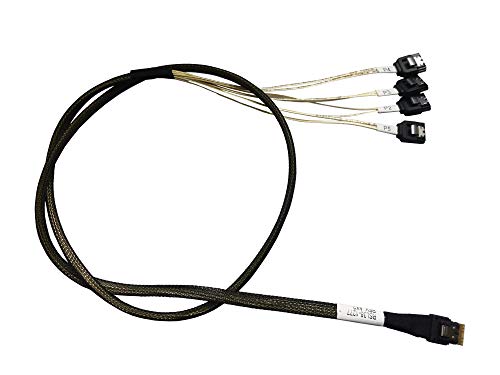 Câble SlimSAS vers 4 SATA résout le manque de ports sur carte SFF-8654 38 broches 100cm