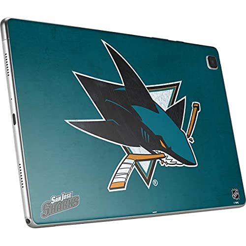 Skinit Tablet Decal Skin Compatible with Samsung Galaxy Tab A7 (2021) - Officially Licensed NHL San Jose Sharks Distressed Design