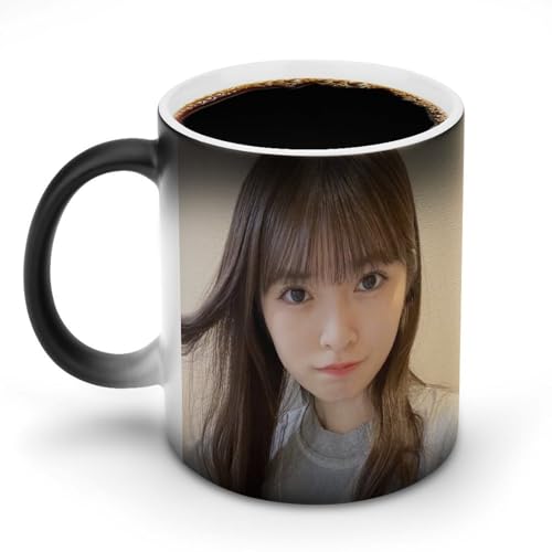 小川 彩 61カップ グラス 二重構造 熱で色が変わるマグカップ コーヒーカップ 温感変色マグカップ カスタムメイド コーヒーカッ ハンドル磁器 ウォーターカップ ド 陶器 耐熱 湯飲み マグ
