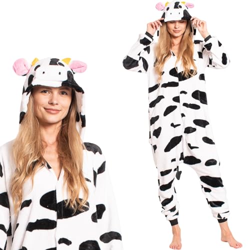 nikcorp - Pyjama pour Femmes et Enfants, Combinaison Pyjama pour Femmes, Costume Cosplay - en Matière Douce et Chaude - Tailles pour Enfants et Adultes -...