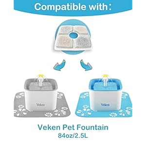 Veken-4-Pack-Replacement-Filters-for-84oz25L-Automatic-Pet-Fountain-Cat-Water-Fountain-Dog-Water-Dispenser - Cucciolini Doodles   Veken-4-Pack-Replacement-Filters-for-84oz25L-Automatic-Pet-Fountain-Cat-Water-Fountain-Dog-Water-Dispenser