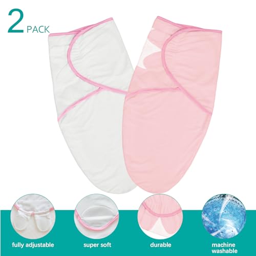 Image of Biloban Baby Swaddles 0-3 Months for Girls, Baby Swaddle