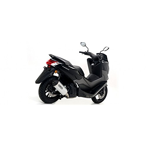 ARROW URBAN ALUMINIUM DARK SILENCER WITH DARK END CAP YAMAHA N-MAX 125/155 ’17/20 - TRICITY125’17/20 ALUMINIUM DARK URBAN SILENCER WITSTEEL DARK END CAP FOR ARROW COLLECTOR