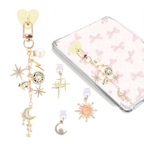 Image of Halloween Dust Plug Charm Chains for Kindle - Gothic Type C Dustplug & Chain Bracelet Strap Decorating Accessories