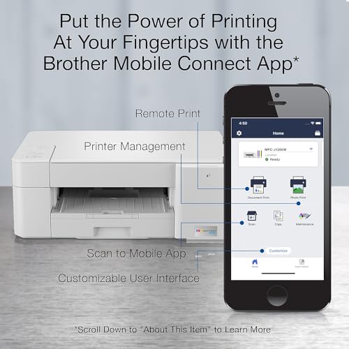 Brother MFC-J1205W INKvestment -Tank Wireless Multi-Function Color Inkjet Printer with Up to 1-Year in Box, Works with Alexa - Image 5