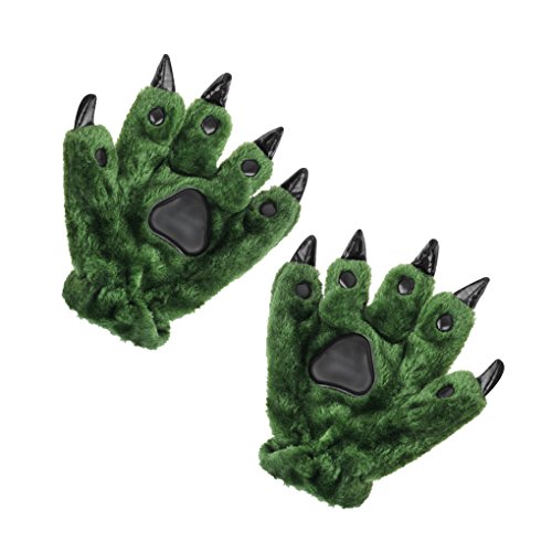 Unisex Halloween Cosplay Gloves Animal Costume Dinasour Cat Paw Claw Wolf Gloves