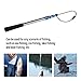 KOMCLUB Retractable Fishing Gaff Stainless Steel Fishing Hooks with Protective Caps Fishing Accessories Suitable for Freshwater Saltwater Fishing, Gold & Blue