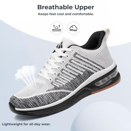 Image of Mishansha Running Shoes for Men Sneakers Air Cushion Walking Shoes Comfortable Tennis Shoes Breathable Trail Running Shoes US Men 7-15