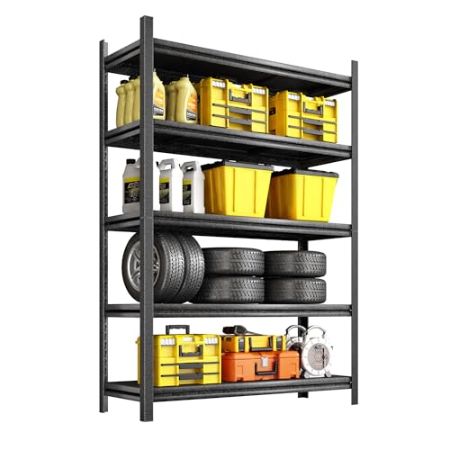 La Mejor Lista de Anaqueles Walmart los más recomendados. 42 NETEL Anaquel Metalico 5 Niveles, Estantería de Garaje, Estanteria Metalica, Estante de Acero para Cargar Pesadas, Estantería Multifuncional Desmontable, 100 W x 40 D x 183 H cm,...