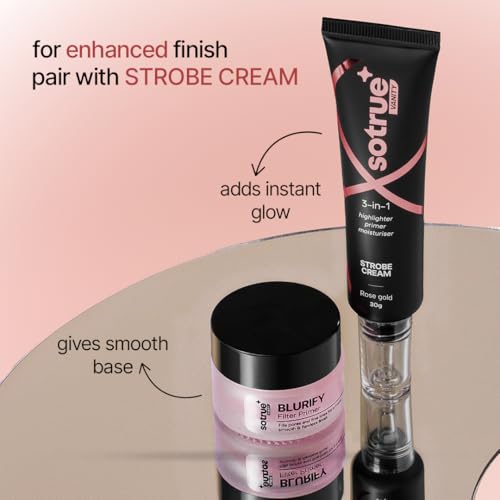 Image of Sotrue Blurify Filter Face Primer | Instantly Blurs Fine Lines, Wrinkles & Pores | Hydrating, Lightweight & Non-Sticky | For Flawless & Smooth Makeup Base | Cruelty-Free - 15gm
