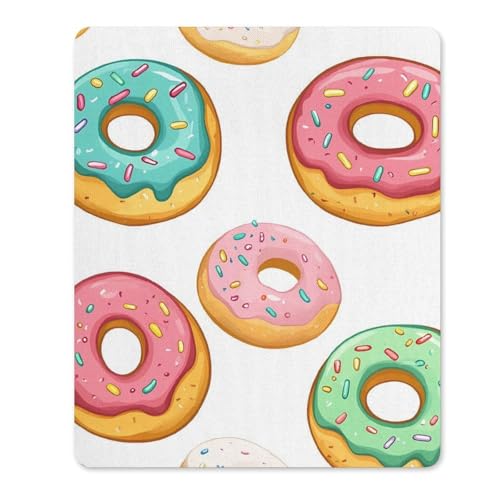 Alfombrilla De Raton Donas De Colores Mouse Pad Gaming Alfombrilla Ratón con Base De Goma Alfombrillas Cuadradada para Oficina Computadora Pc S