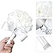 Febou Wedding Bouquet Crystal Roses Bridesmaid Bouquet, Bridal Bouquet Artificial Flowers for Wedding, Party and Church (Ivory Ribbon)