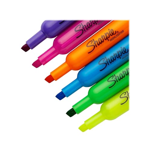 Image of Sharpie Tank Highlighters, Fluorescent And Pastel Highlighters, Chisel Tip, Highlighter Markers Set, Assorted Colors, Value Pack, 36 Count - School, Office, Teacher Supplies