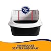 Arm & Hammer Rimmed Cat Litter Box with High Sides and Microban, Made in USA