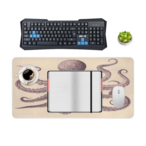 Vintage Octopus Mouse Pad Grande Antideslizante Caucho miniatura 4