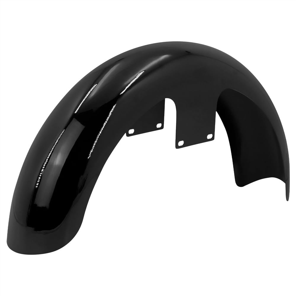 Garde-Boue Avant Moto Noir Brillant 19 Pouces pour Harley Touring 2014-2023