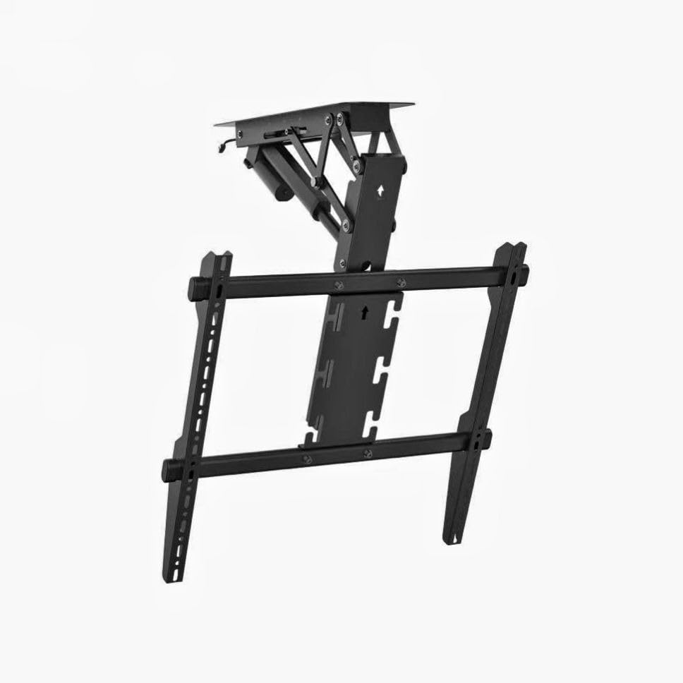 Image of Audiovan Motorized Ceiling TV Mount with Remote Electric Flip Down TV Bracket for 32 to 75 inch Flat and Curved Screen