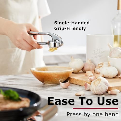 Kitessensu KEGP01EU-2 High Effective Premium Garlic Press Set thumb #4