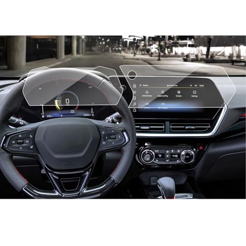 SXCY 2PCS for 2024 2025 Chevrolet Trax/Trailblazer Screen Protector 2024 2025 Trax Accessories Tempered Glass [GPS 11 In+Dash 8 In] Touch Screen Cover