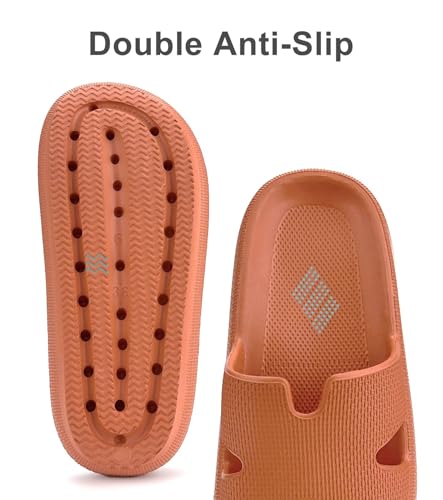 Image of Haifago Cloud Slides for Women and Men Cushion Recovery Pillow Sandals, Memory Foam House Shower Slippers for Woman Comfort Platform Non-Slip
