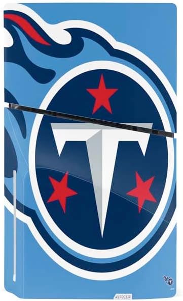 Skinit Decal Gaming Skin Compatible with PS5 Slim Disk Bundle - Officially Licensed NFL Tennessee Titans Large Logo Design